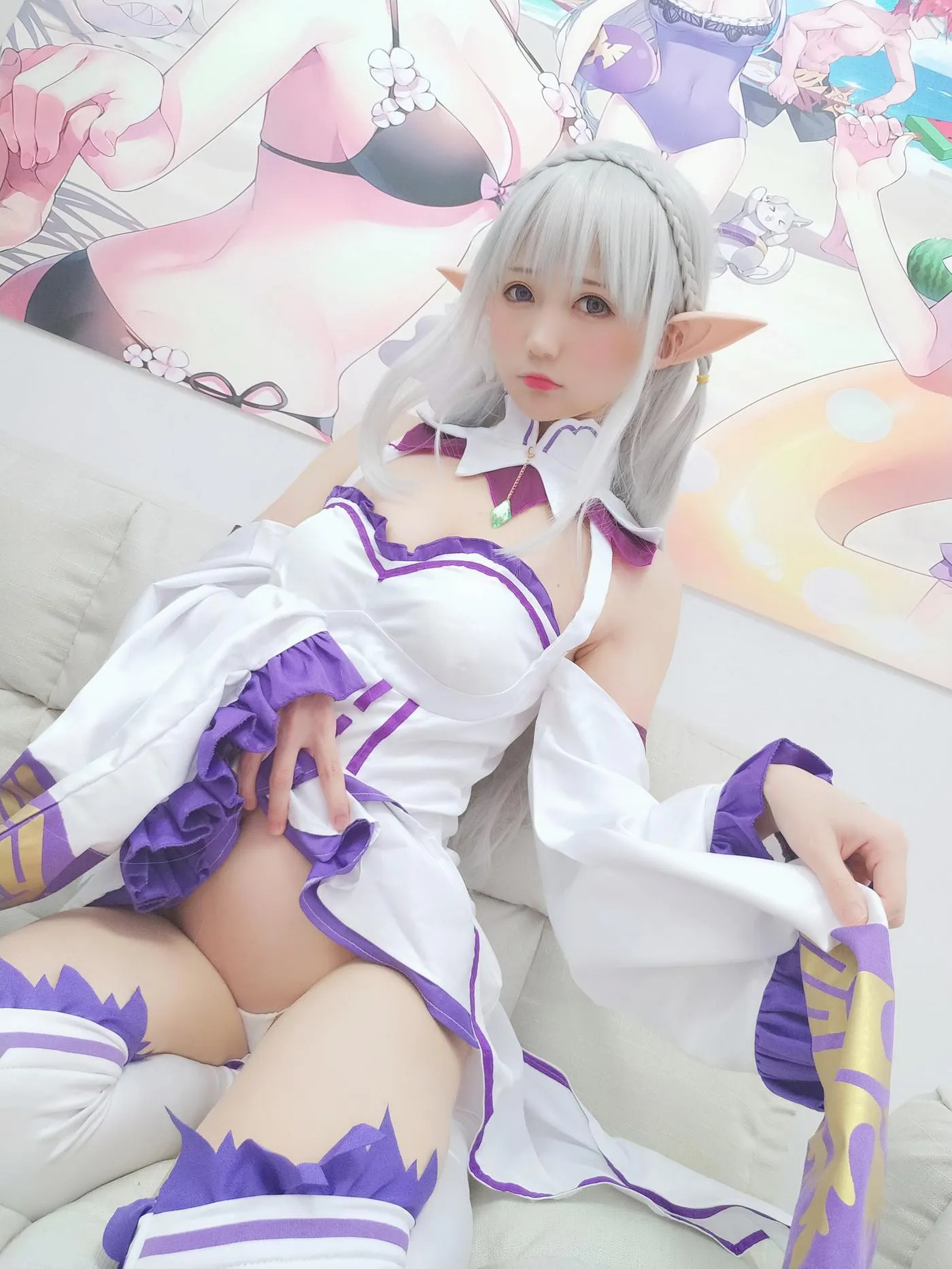 NAGISA魔物喵 – NO.19 ZC 005 自摄系列05 艾米莉亚同人包-photos [61P]插图1